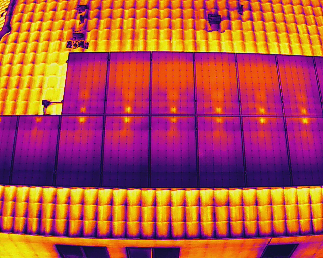 Aerial Drone Thermal Roof and Solar Inspection