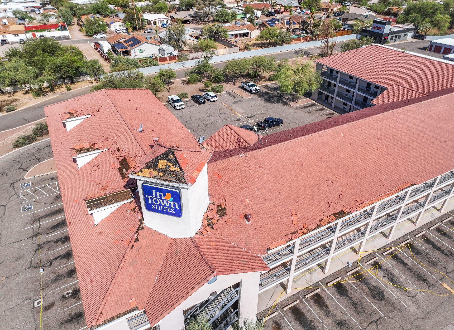 Thermal drone imaging of a roof for ice dam and moisture detection
