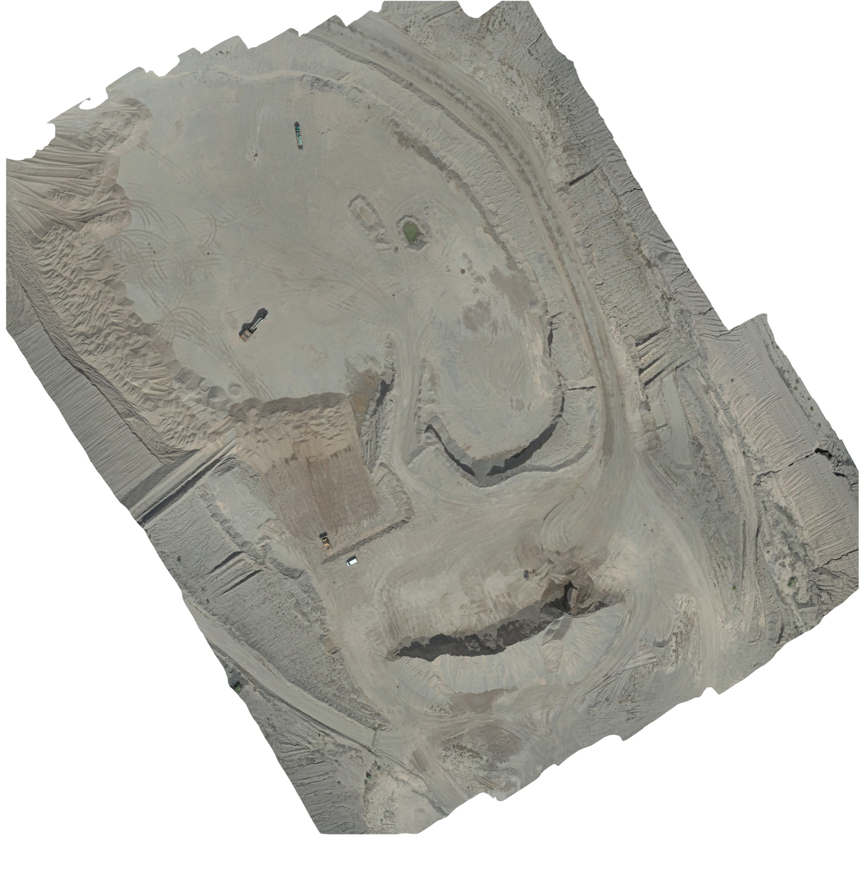 Orthomosaic map export of an Arizona mining site