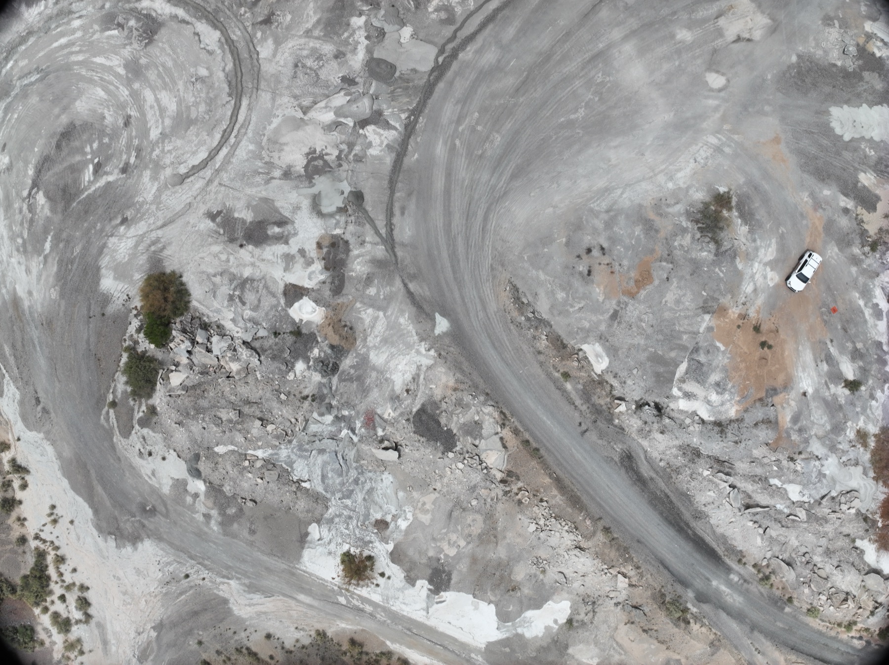 Top-down photogrammetric capture of material stockpiles at an Arizona mine