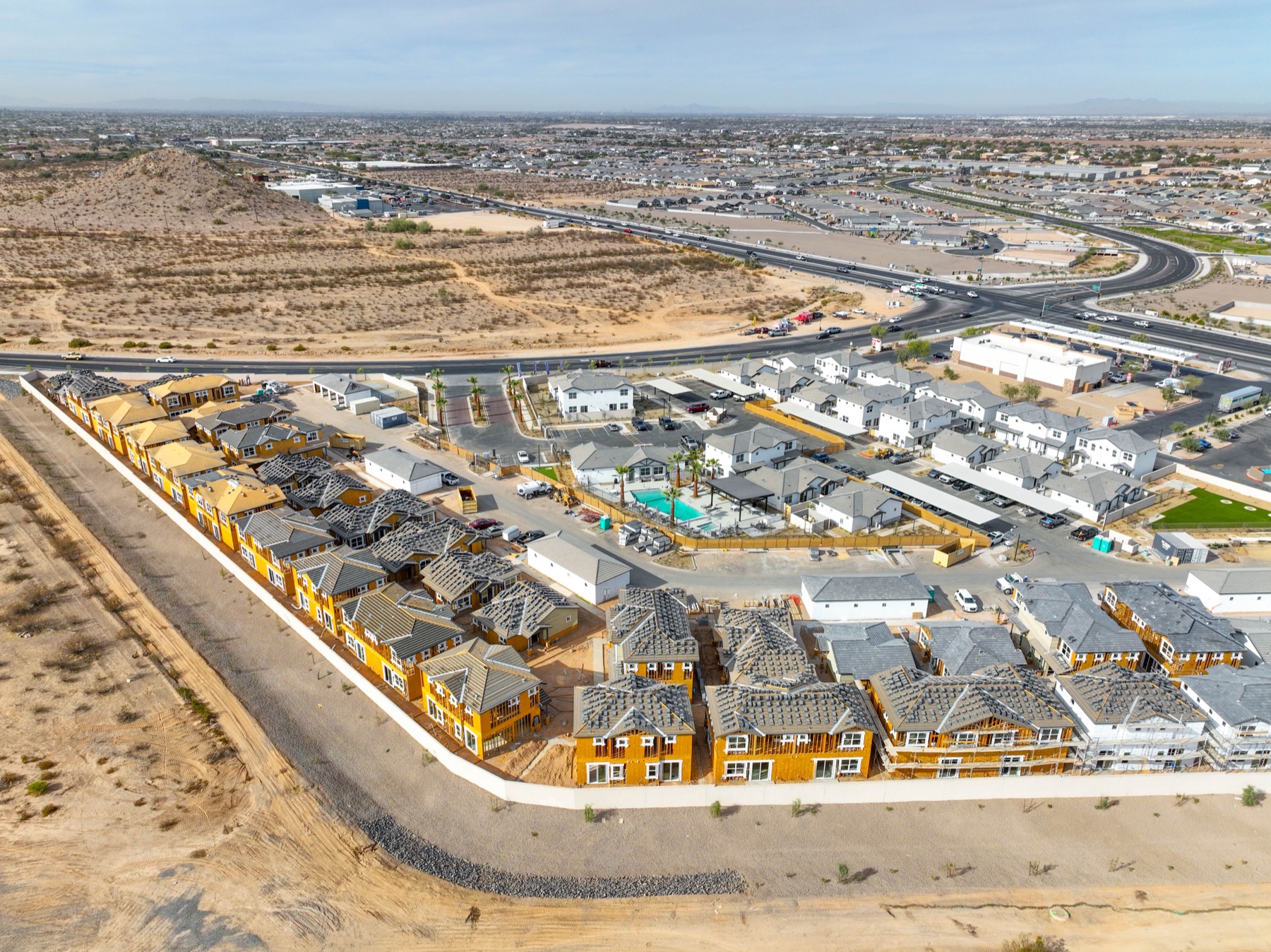 dallas construction drone aerial