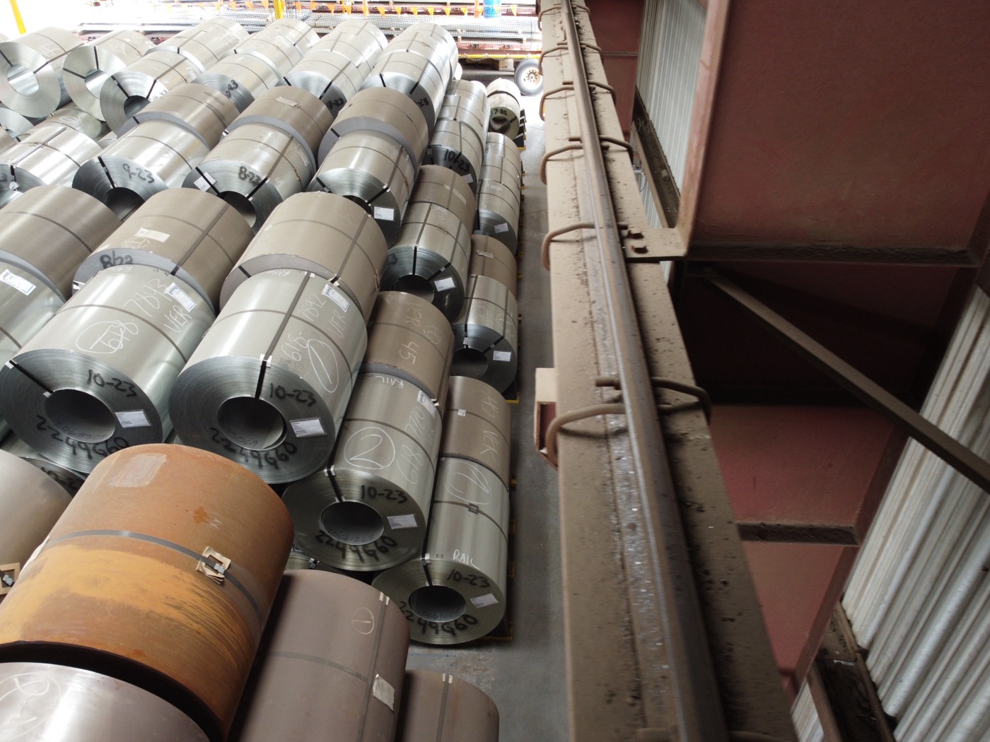 Aerial inspection of an industrial manufacturing facility