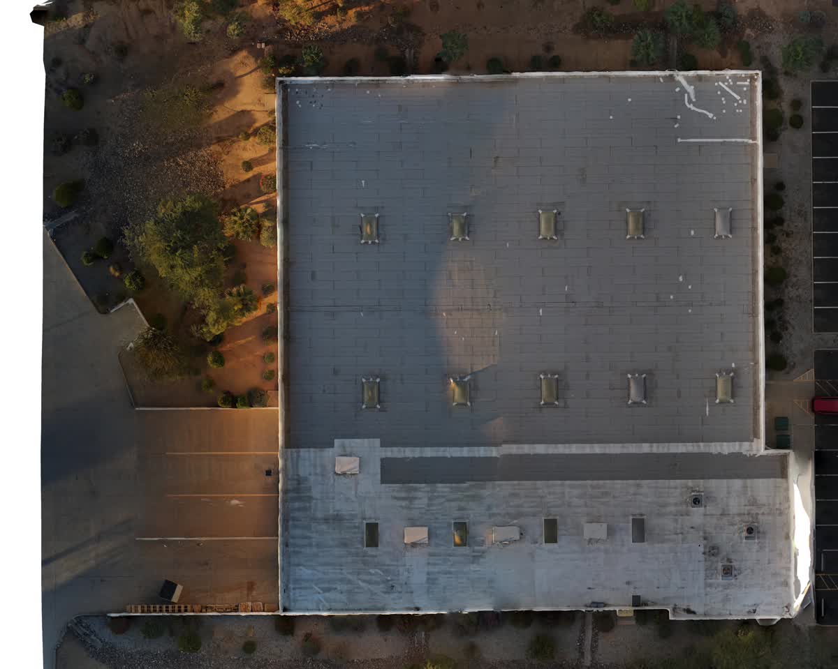 Visible-light frame paired with a thermal survey