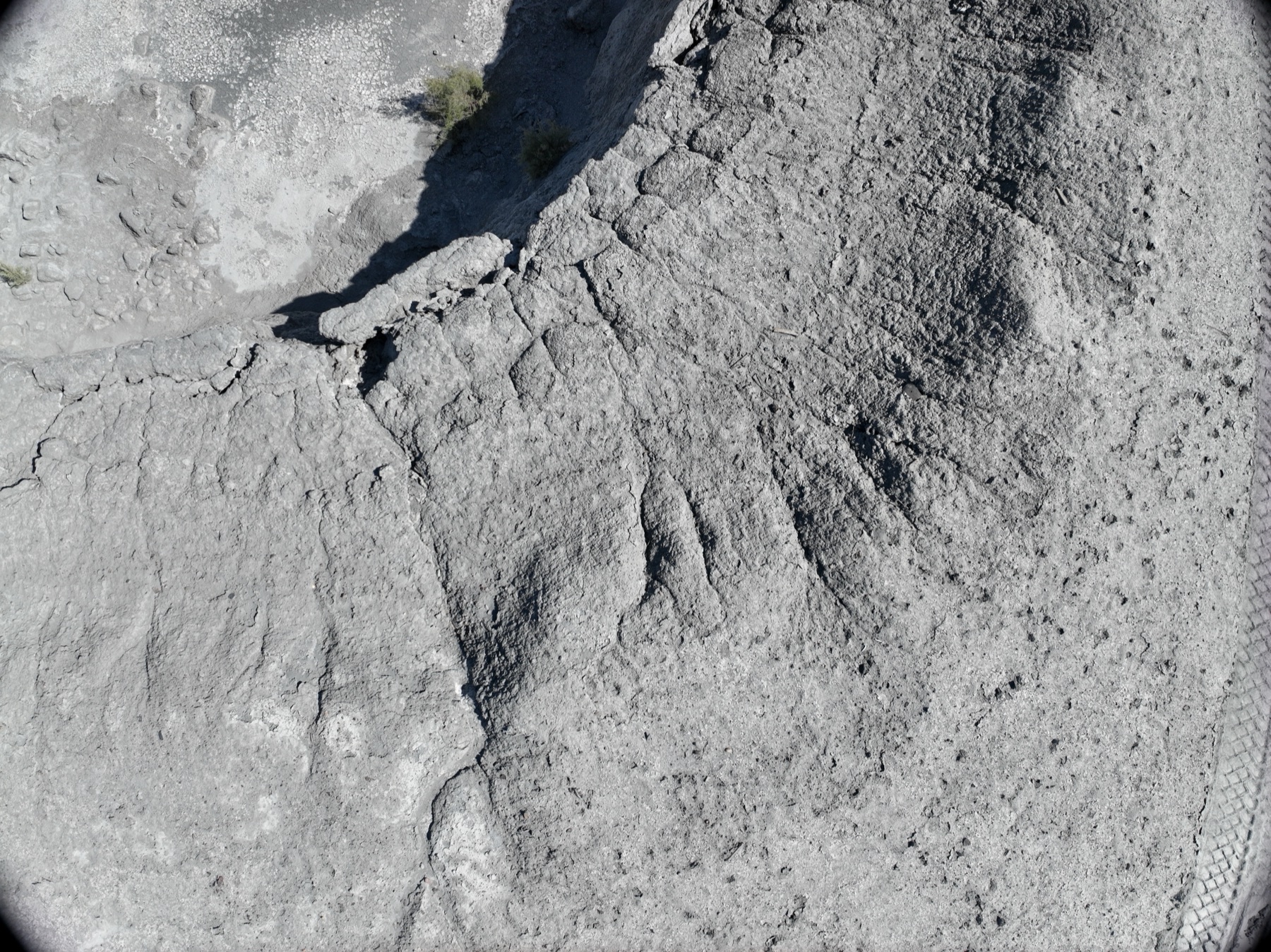 Top-down aerial of material stockpiles for volumetric measurement