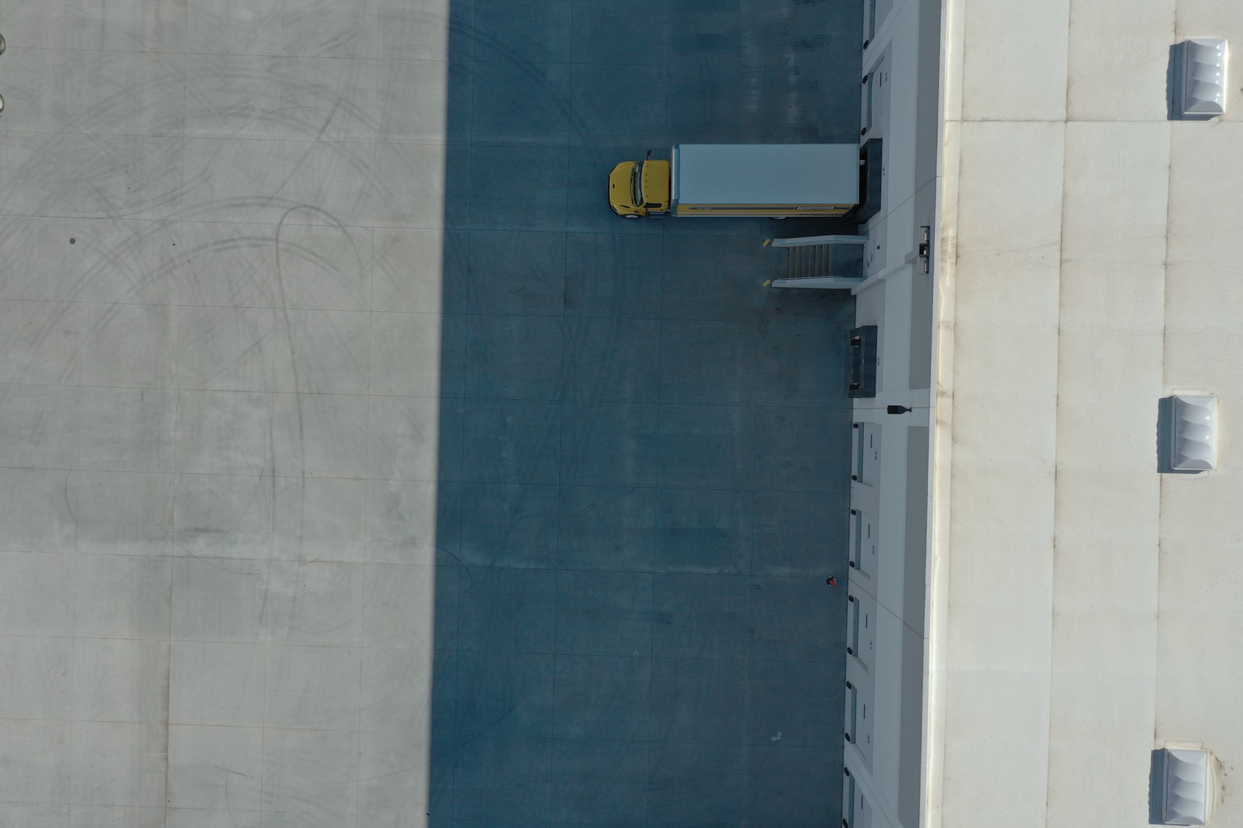 Aerial brand photograph of a central Phoenix commercial property