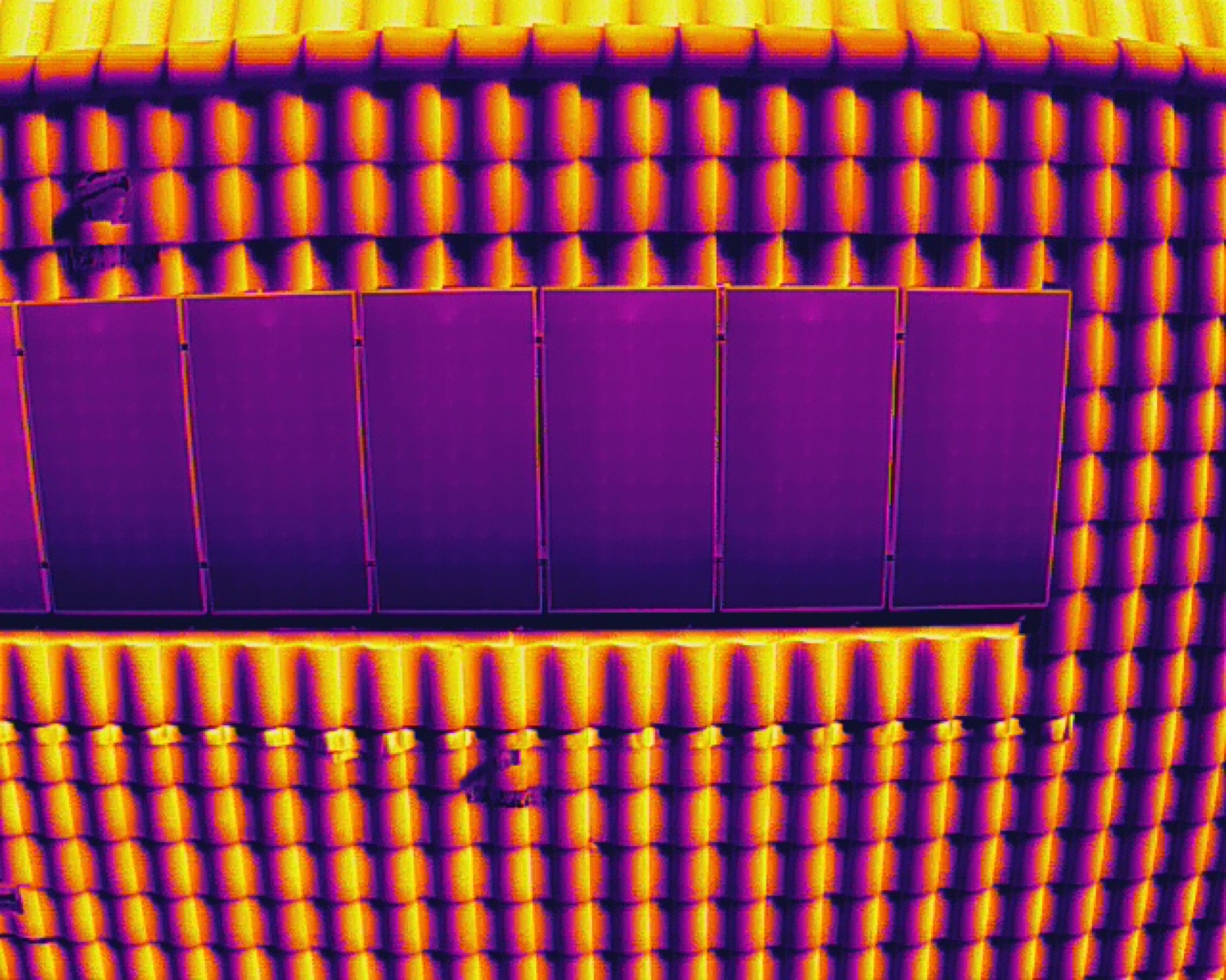 tucson solar panel rows aerial view during drone inspection flight